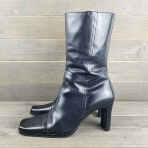 Diba Mid Calf Leather Boots
